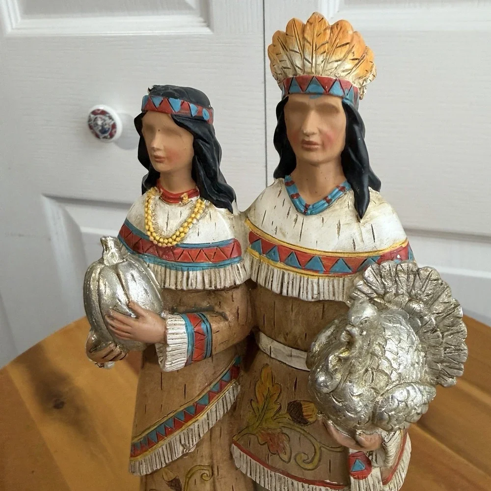 Hobby Lobby Native American Thanksgiving Fall Decor Figurine Free Standing